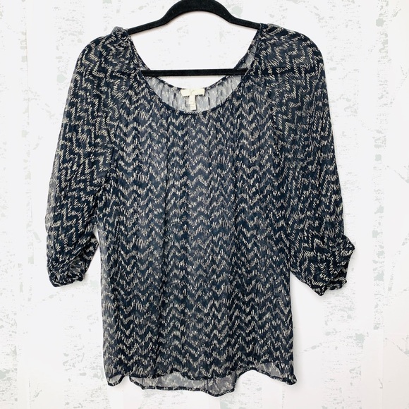 Joie Tops - Joie Sheer Scoop Neck Blouse